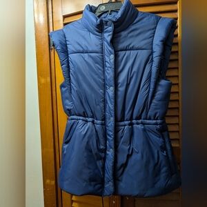 EAnthropologie (Maeve) Elegant Navy Women's Puffer Vest XS